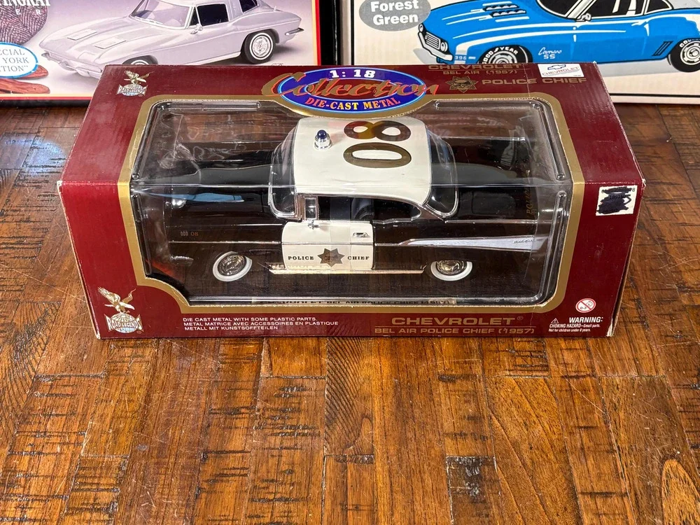 Road Legends 1958 Cadillac EL Dorado Seville Police Chief Diecast Car 1:18 New